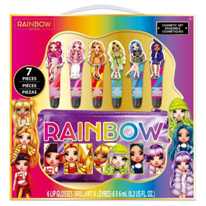 پک 6 تایی لیپ گلاس Rainbow High همراه با کیف-اسباب بازی